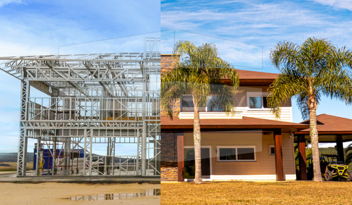 Alto nível tecnológico do steel frame aumenta eficiência e precisão das obras