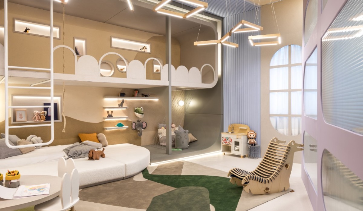 Quarto infantil: projeto traz design moderno para estimular individualidade e independência da criança