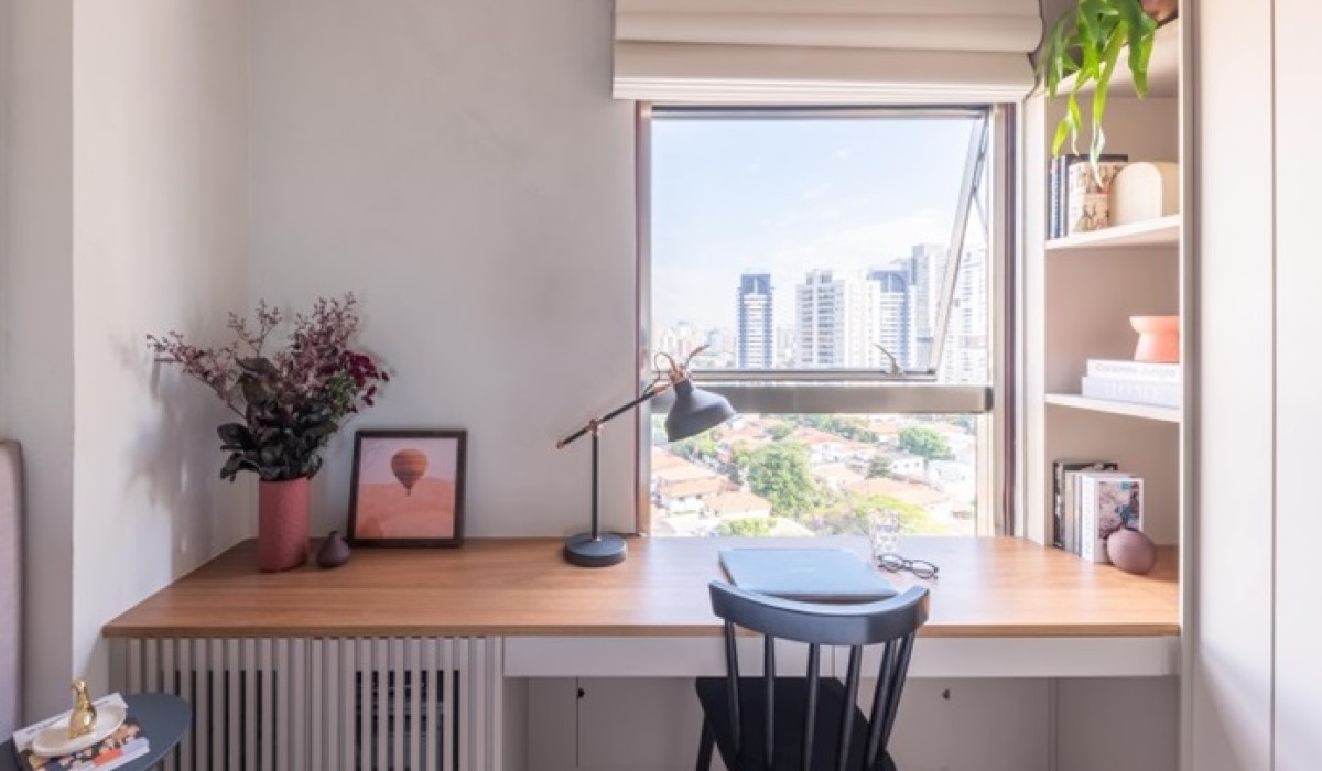 Criatividade na hora de montar um home office pequeno