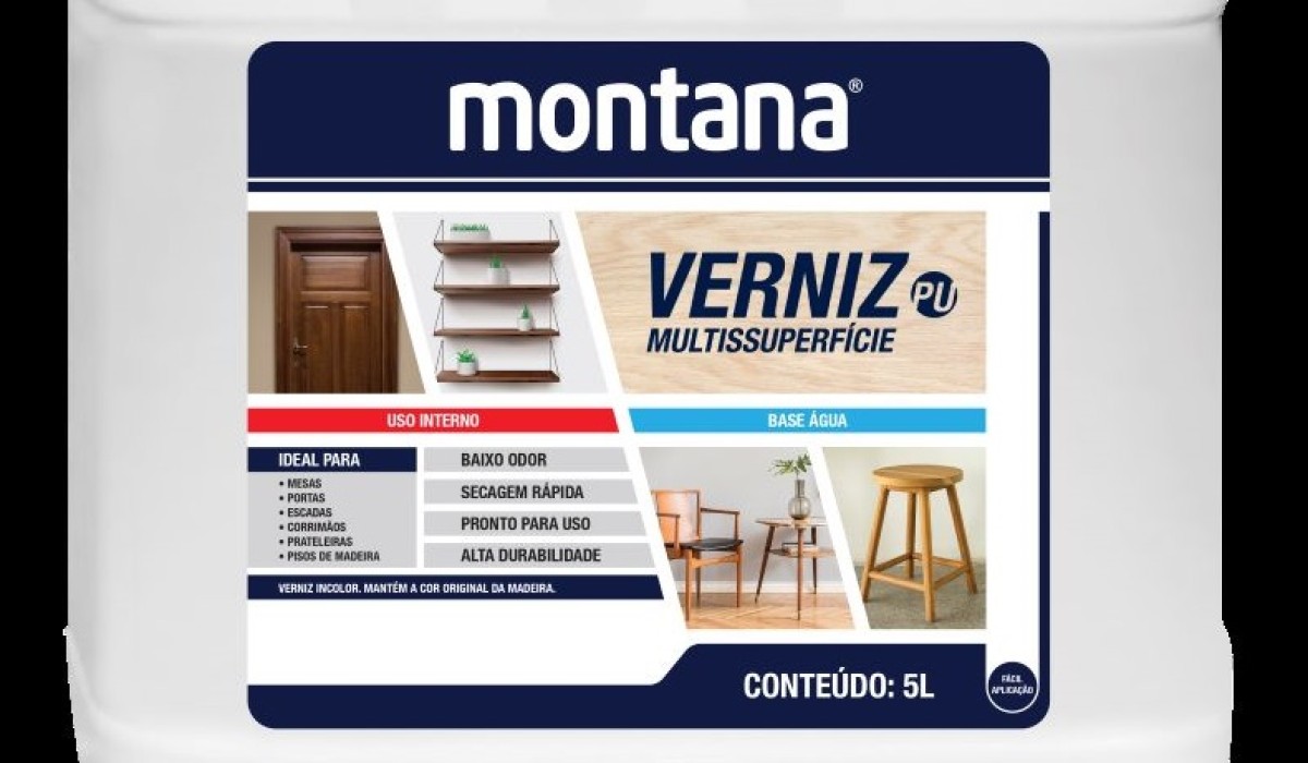 Verniz PU oferece resistência e versatilidade em aplicação na madeira