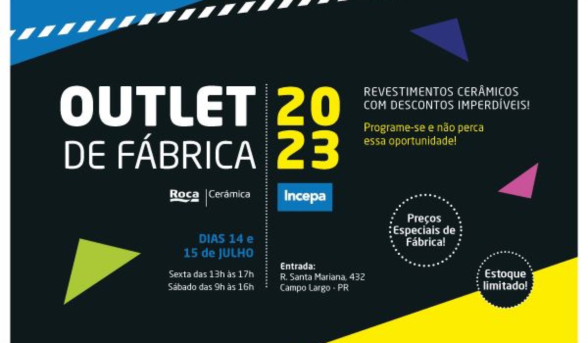 Roca Brasil Cerámica realiza Outlet 2023 com revestimentos a preço de fábrica