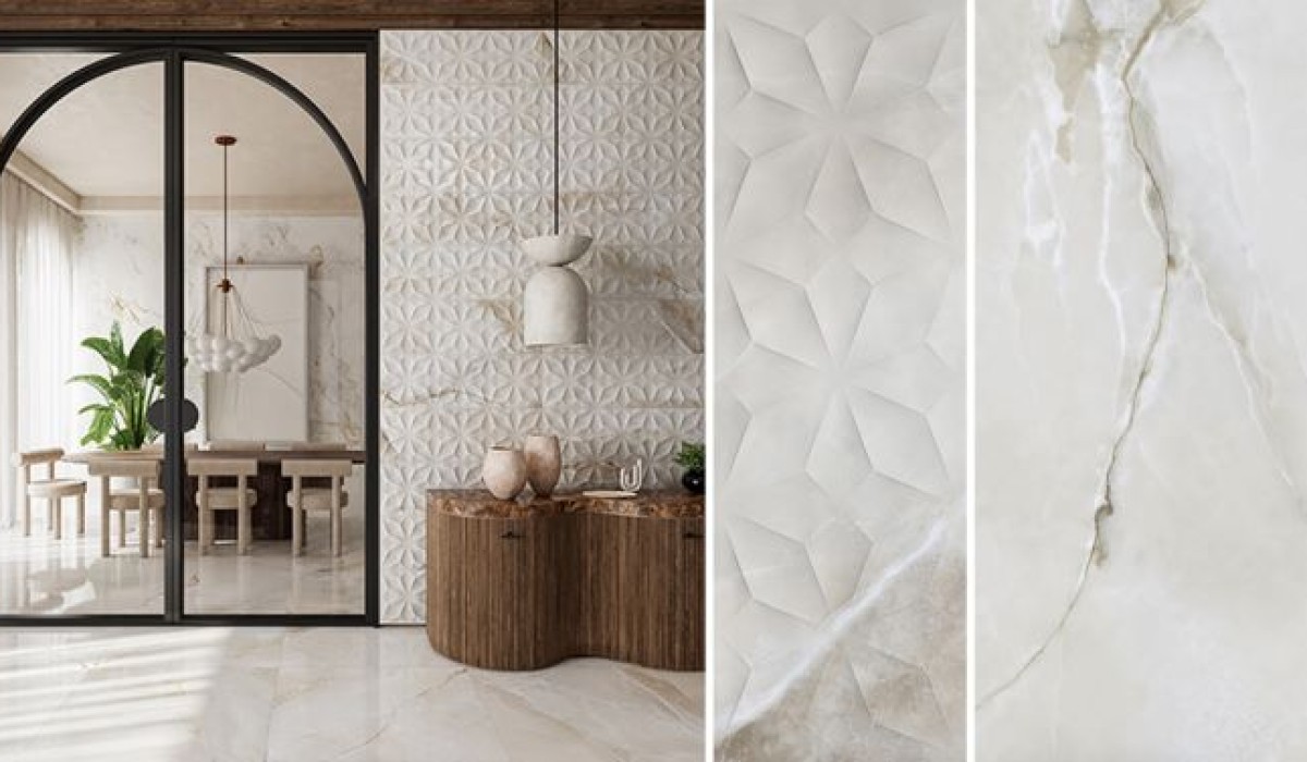Série Onice: a imponência do mármore ônix em um design contemporâneo
