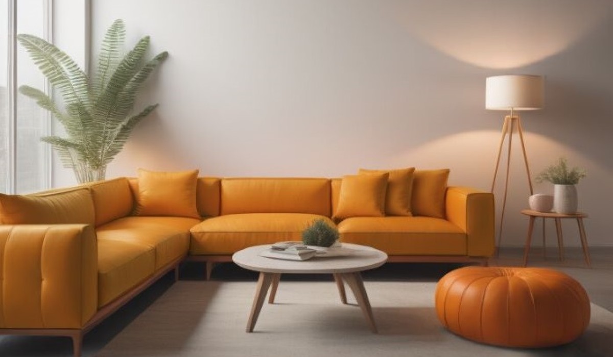 Tendências de decoração 2024: Pantone Apricot Crush em ambientes corporativos