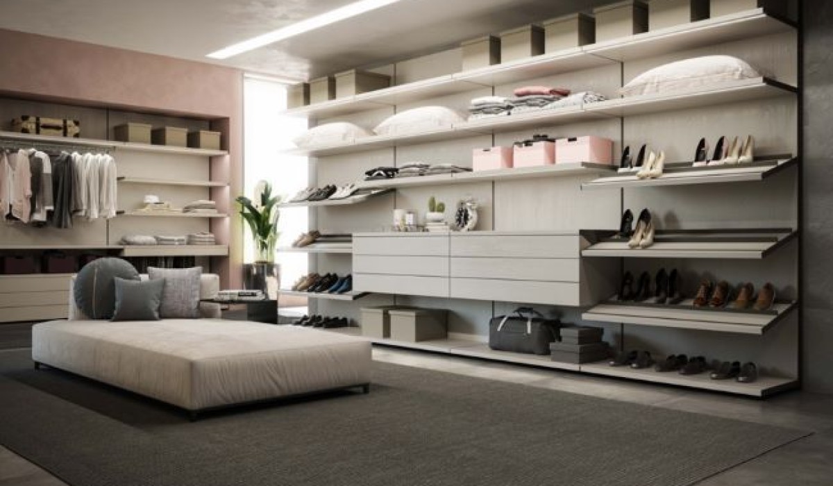 Libertà: armários e closets sem portas e laterais da Bontempo