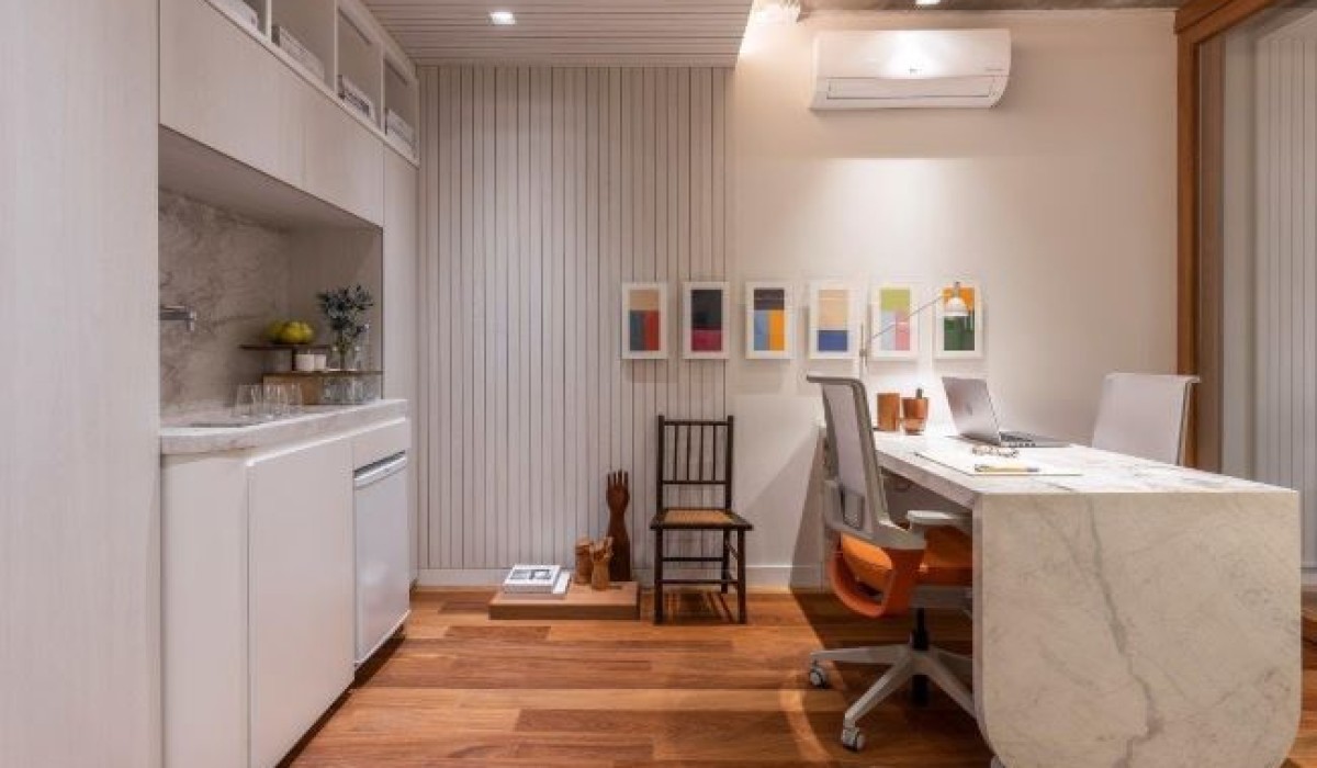 Local de trabalho com ambiente humanizado