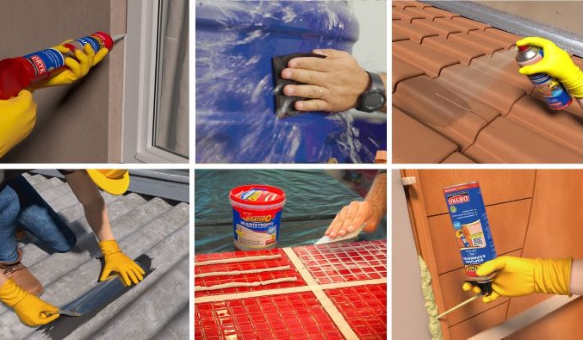 Opções para reparos rápidos em casa com a Linha Vedatudo, da DRYKO
