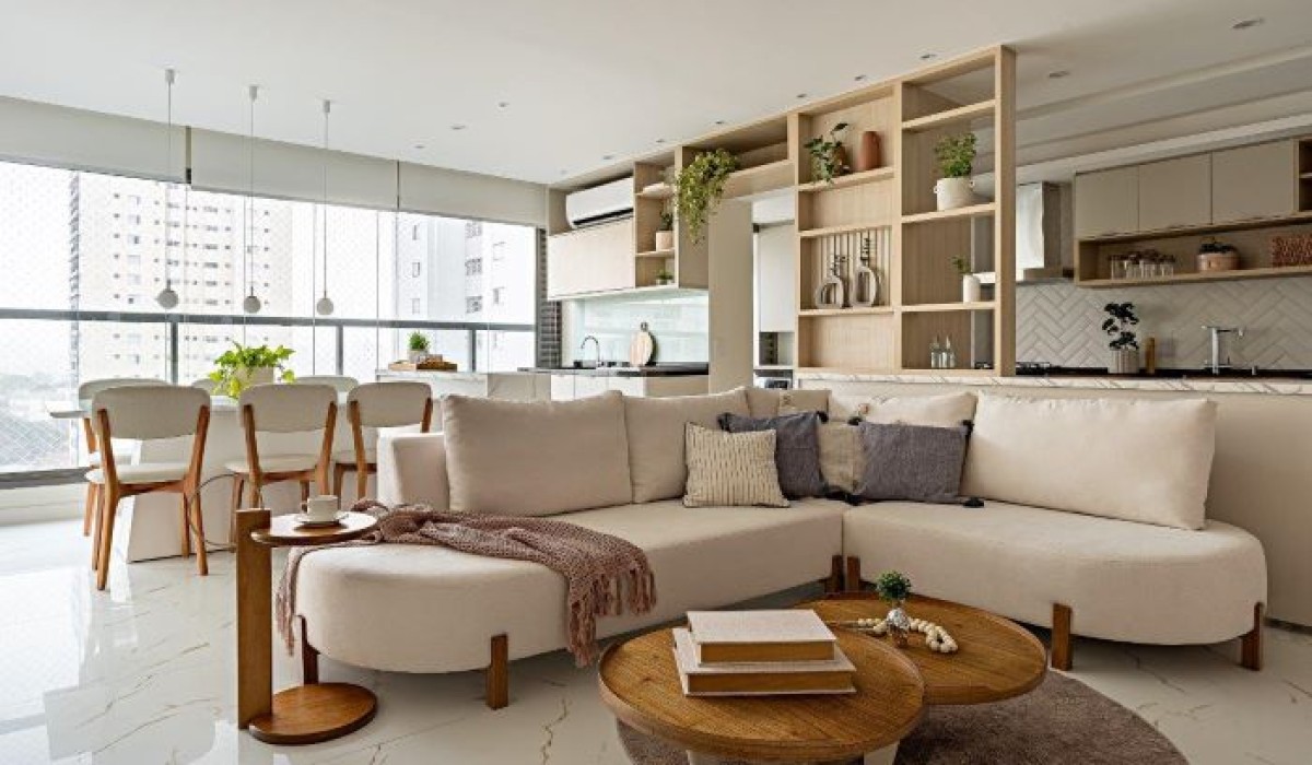 Go Up Arquitetura realiza a reforma de apartamento no Alto de Pinheiros, São Paulo