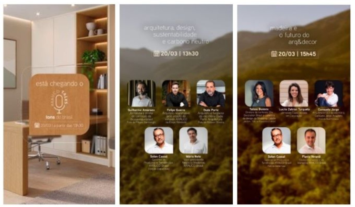 Arauco reúne renomados expoentes da arquitetura e design na Expo Revestir 2024