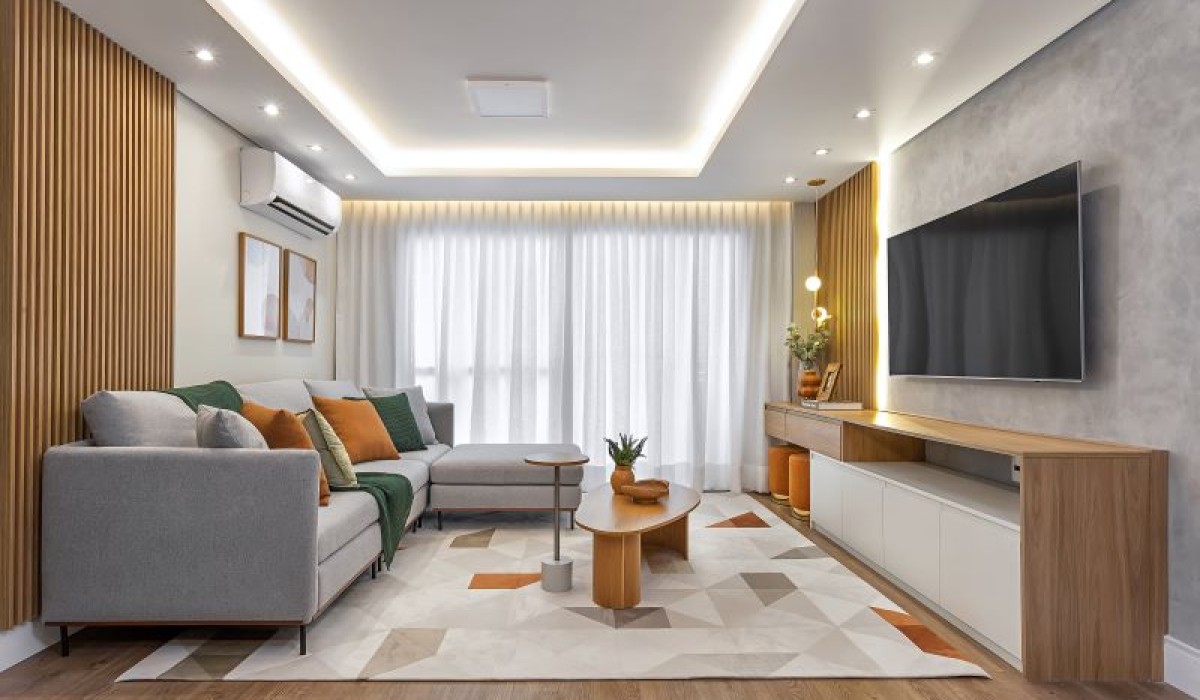 Reforma transforma apartamento de 103 m² na Água Branca em um refúgio contemporâneo