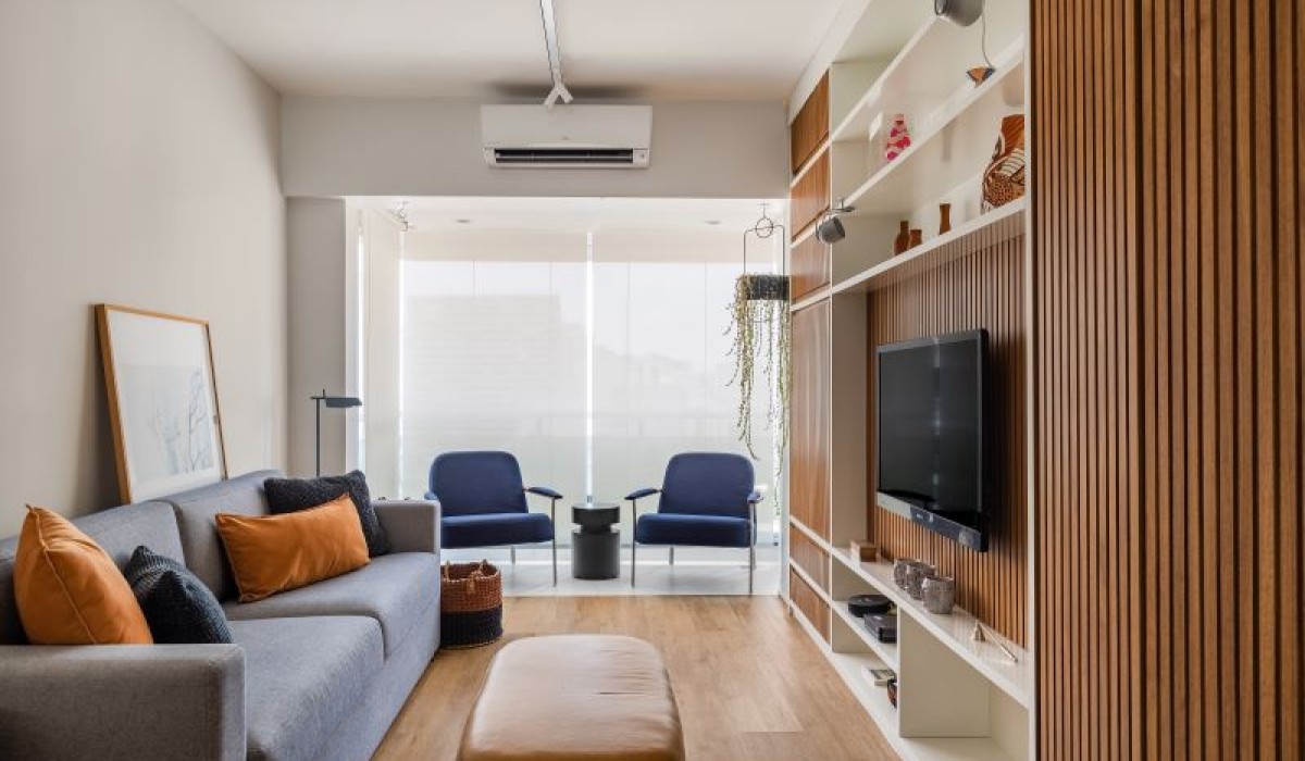 Refúgio carioca em São Paulo: Um apartamento de 38m² reimaginado para conforto e personalidade