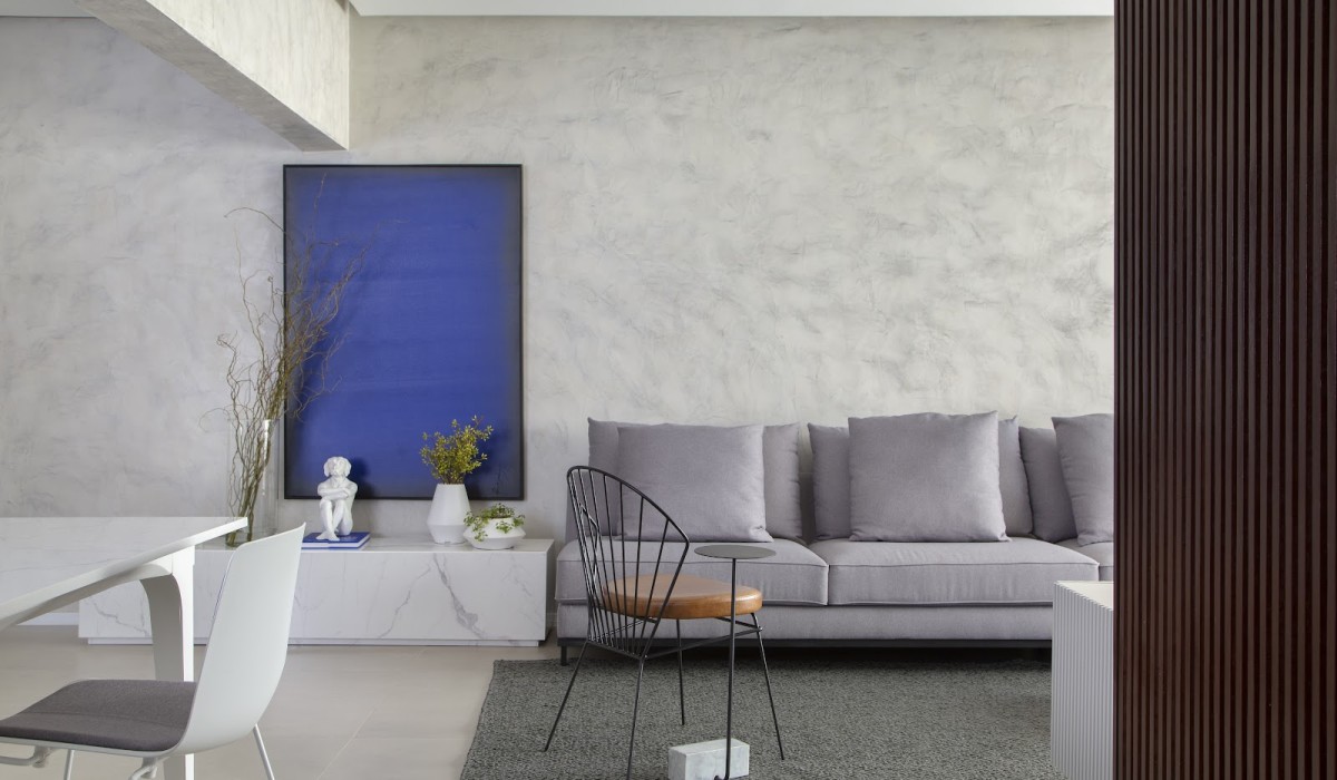 Minimalismo com toques brutalistas