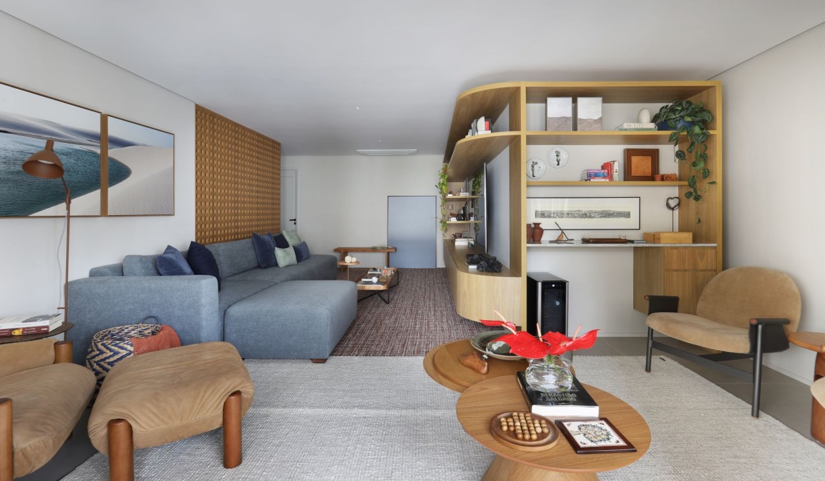 Apartamento renovado revela leveza contemporânea e atmosfera acolhedora